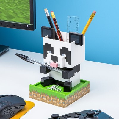 MINECRAFT PANDA DESKTOP TIDY VASO PORTAMATITE PALADONE PRODUCTS