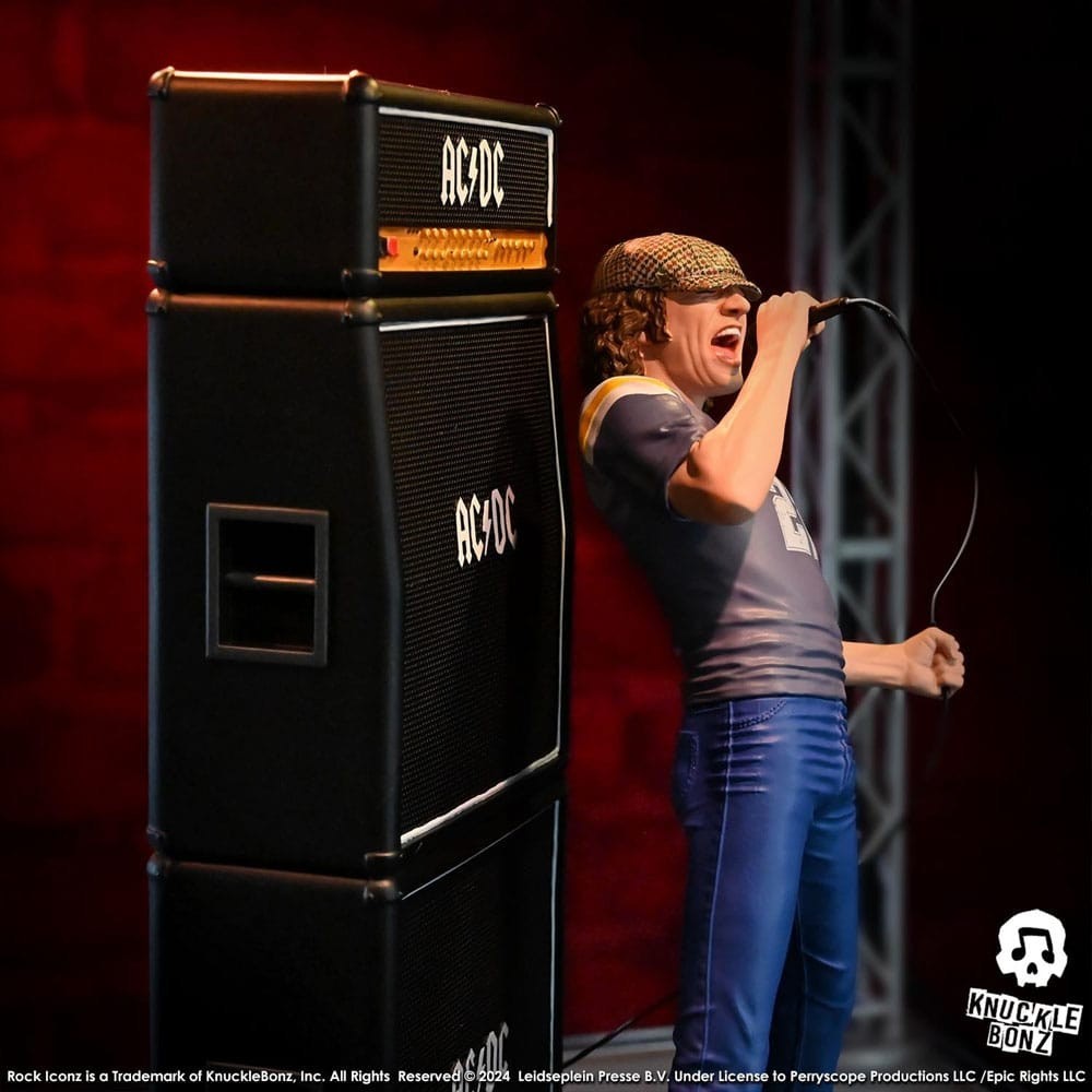 ROCK ICONZ AC/DC BRIAN JOHNSON STATUA FIGURE KNUCKLEBONZ