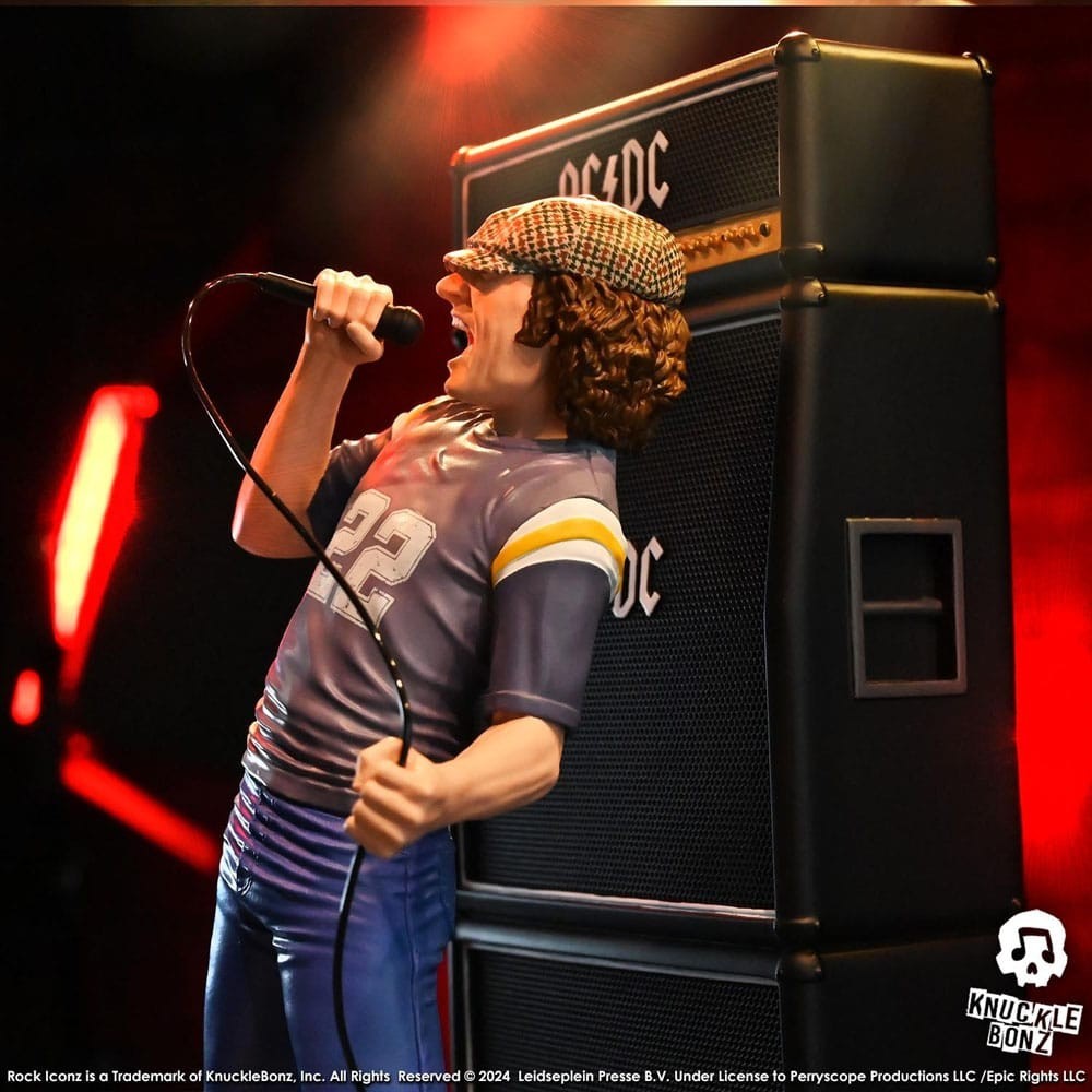 ROCK ICONZ AC/DC BRIAN JOHNSON STATUA FIGURE KNUCKLEBONZ