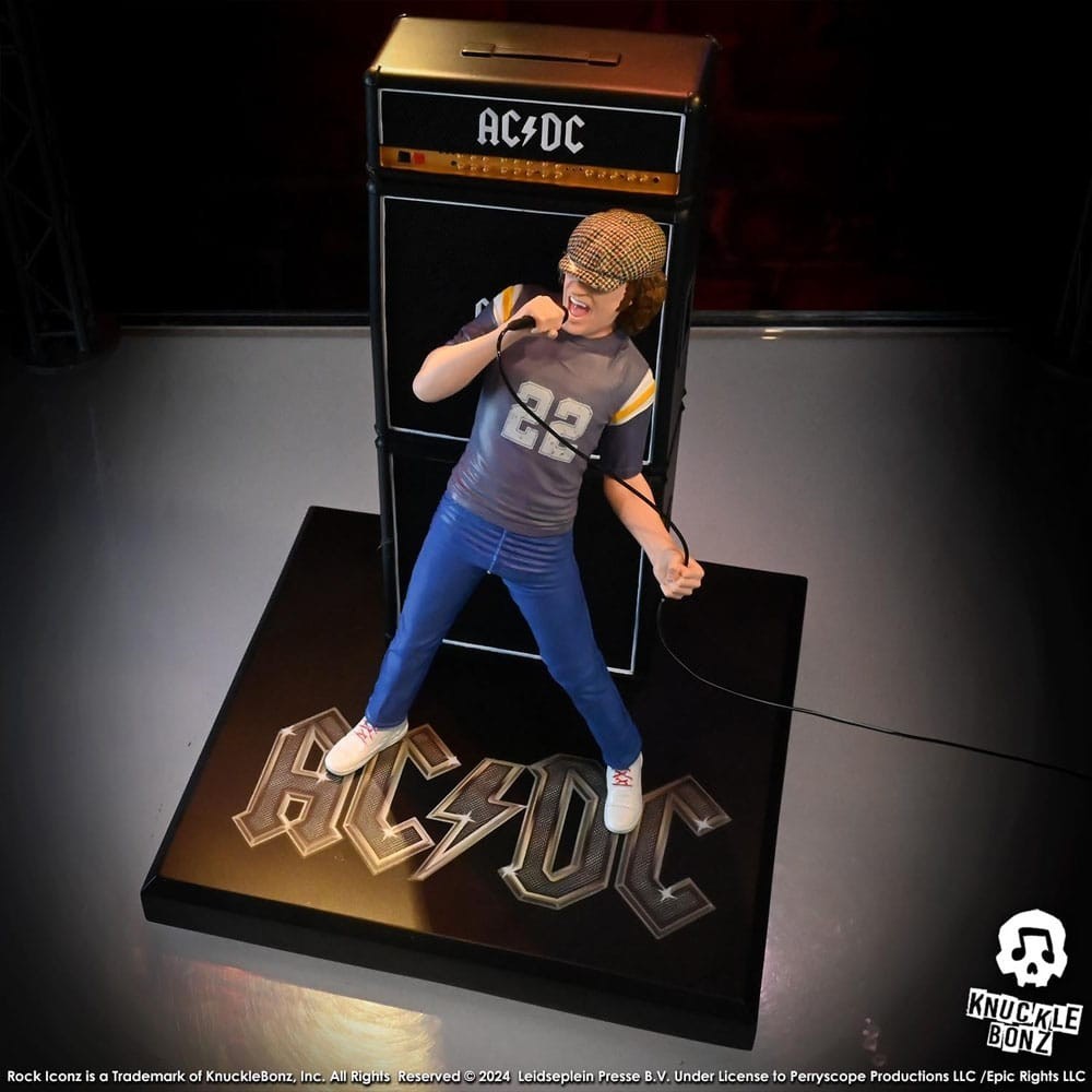ROCK ICONZ AC/DC BRIAN JOHNSON STATUA FIGURE KNUCKLEBONZ