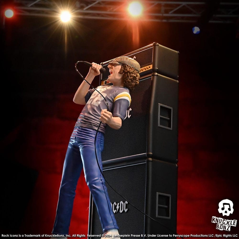 ROCK ICONZ AC/DC BRIAN JOHNSON STATUA FIGURE KNUCKLEBONZ