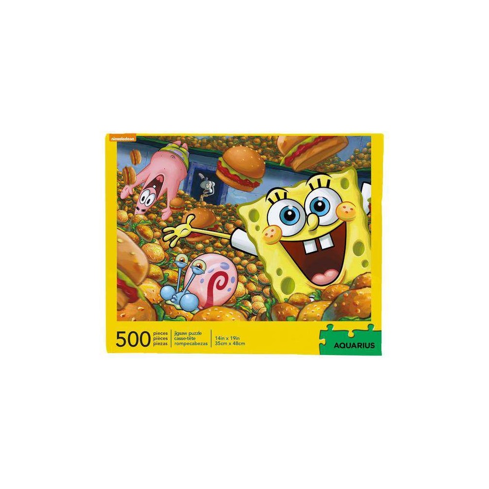 AQUARIUS ENT SPONGEBOB KRABBY PATTIES 500 PIECES JIGSAW PUZZLE