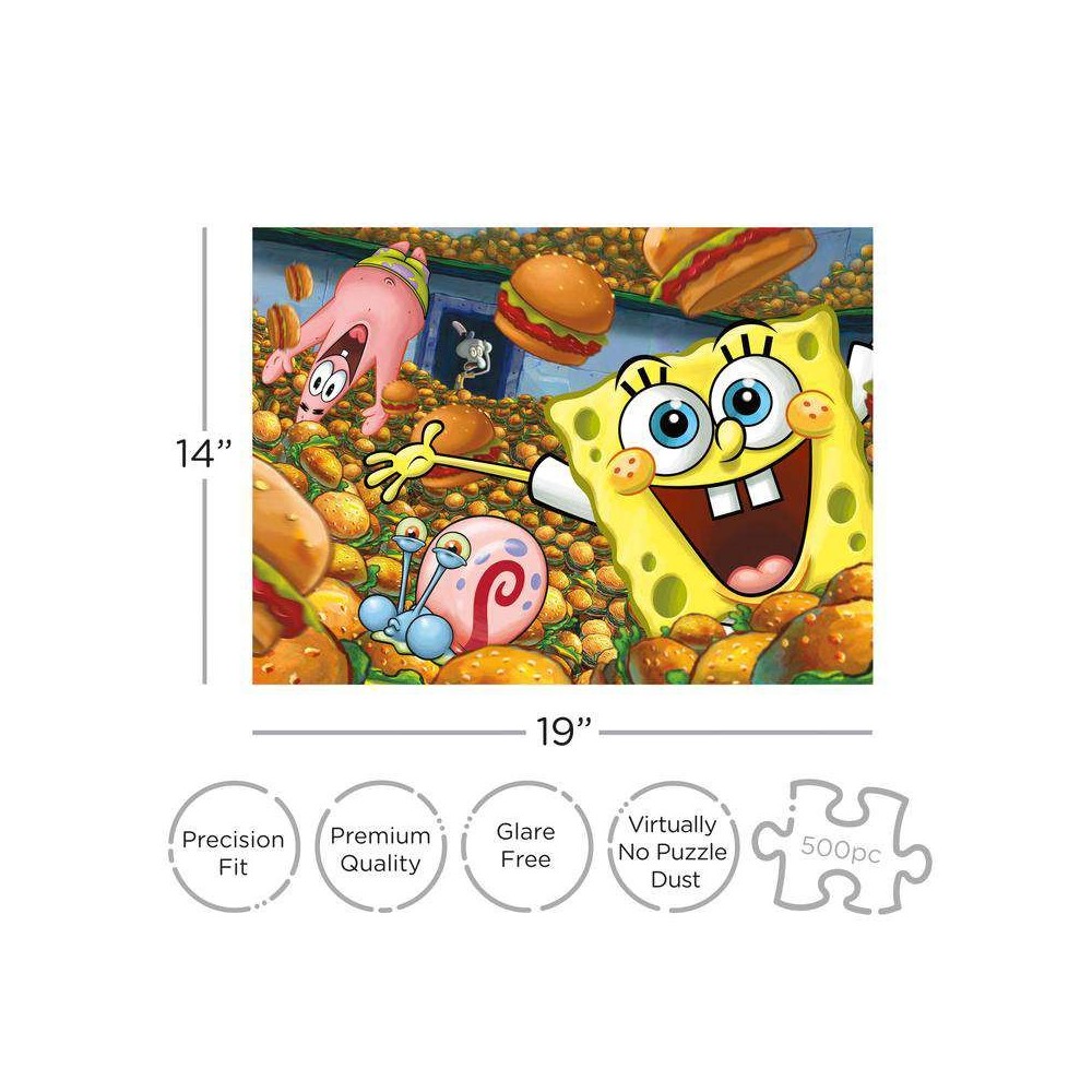 AQUARIUS ENT SPONGEBOB KRABBY PATTIES 500 PIECES JIGSAW PUZZLE