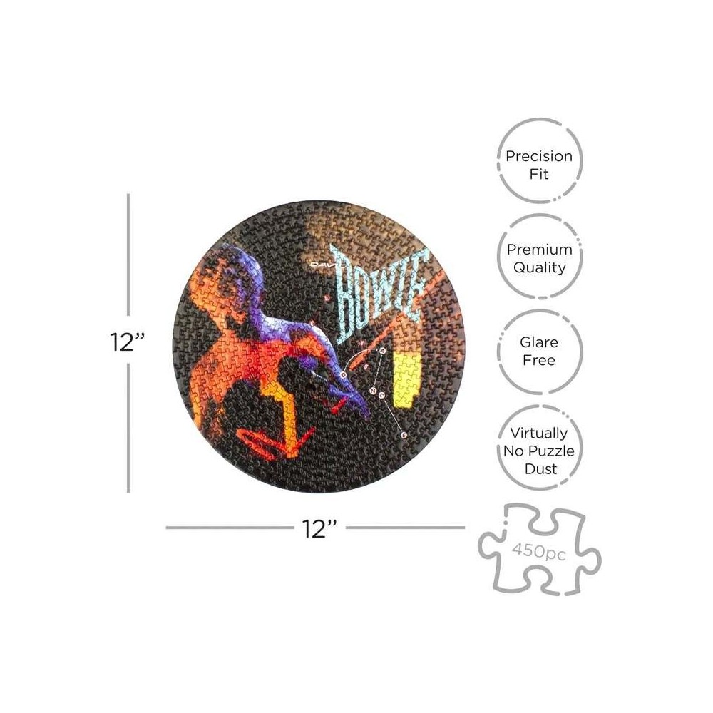 DAVID BOWIE LET'S DANCE 450 PCS SHAPED PUZZLE 30X30CM AQUARIUS ENT