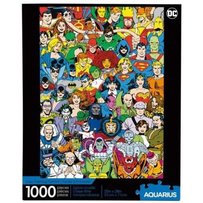 AQUARIUS ENT DC COMICS RETRO CAST 1000 PIECES JIGSAW PUZZLE