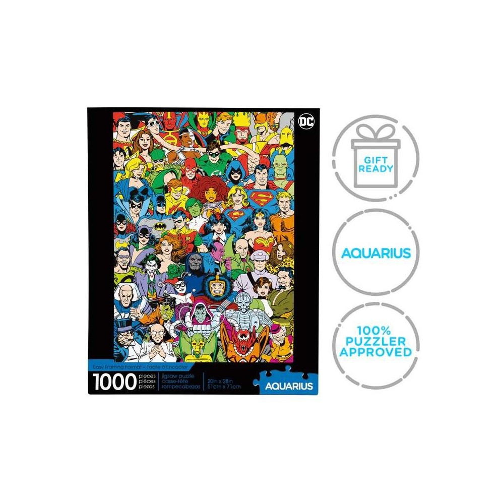 DC COMICS RETRO CAST 1000 PEZZI PUZZLE AQUARIUS ENT