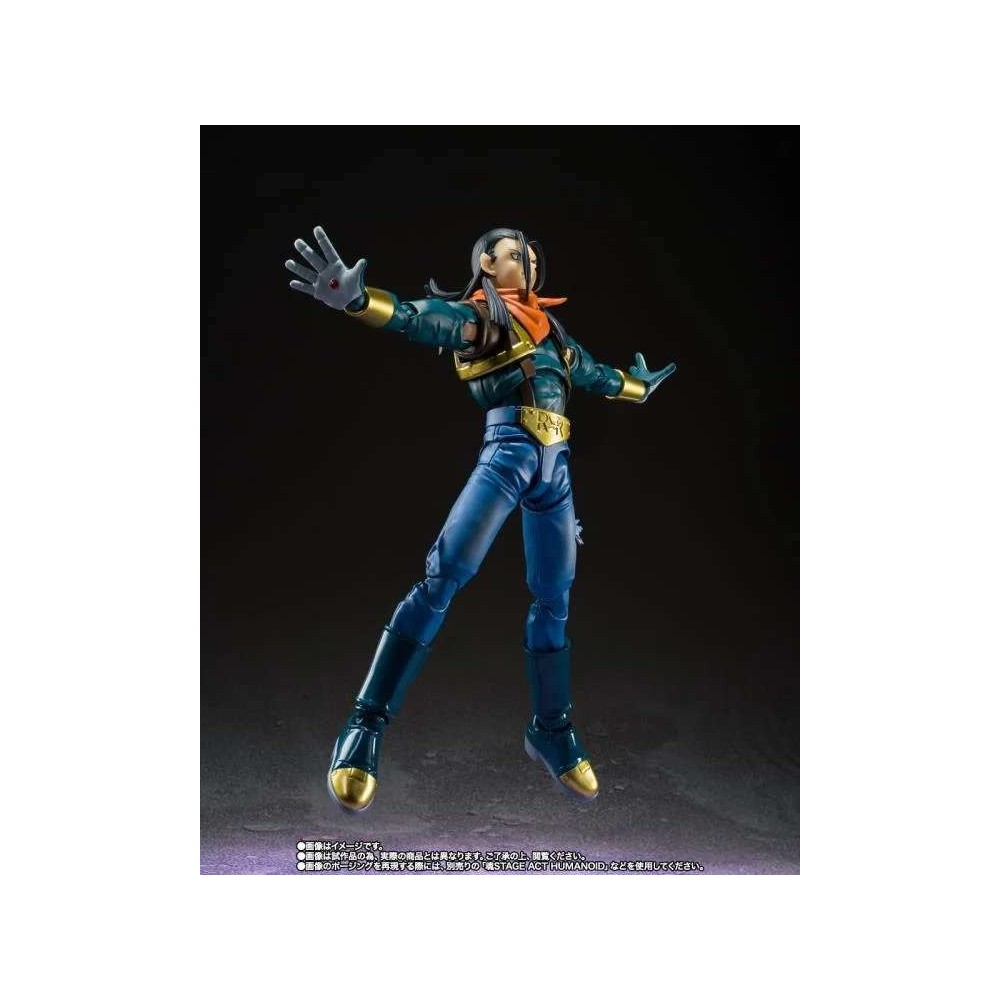BANDAI DRAGON BALL GT S.H. FIGUARTS SUPER ANDROID 17 ACTION FIGURE