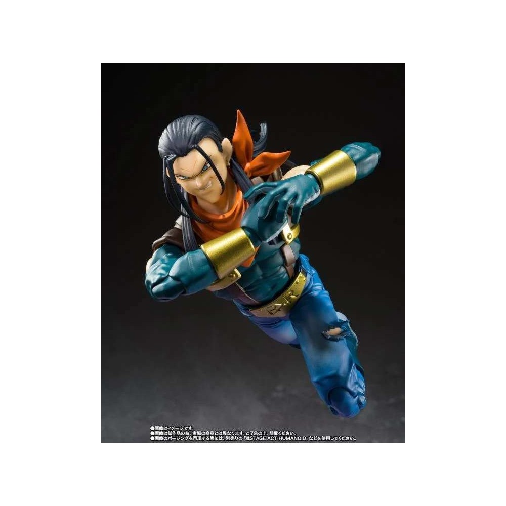 DRAGON BALL GT SUPER ANDROID 17 S.H. FIGUARTS ACTION FIGURE BANDAI