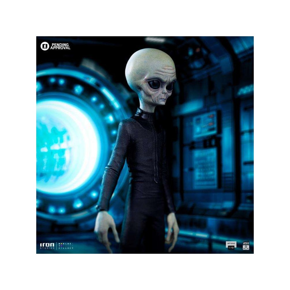 I WANT TO BELIEVE GREY ALIEN ART SCALE 1/10 STATUA FIGURE IRON STUDIOS