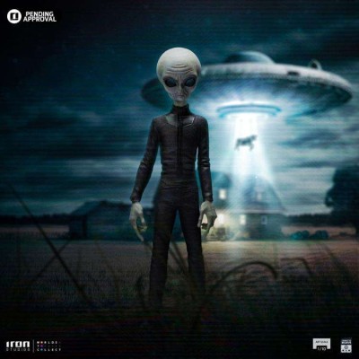 IRON STUDIOS I WANT TO BELIEVE GREY ALIEN ART SCALE STATUE