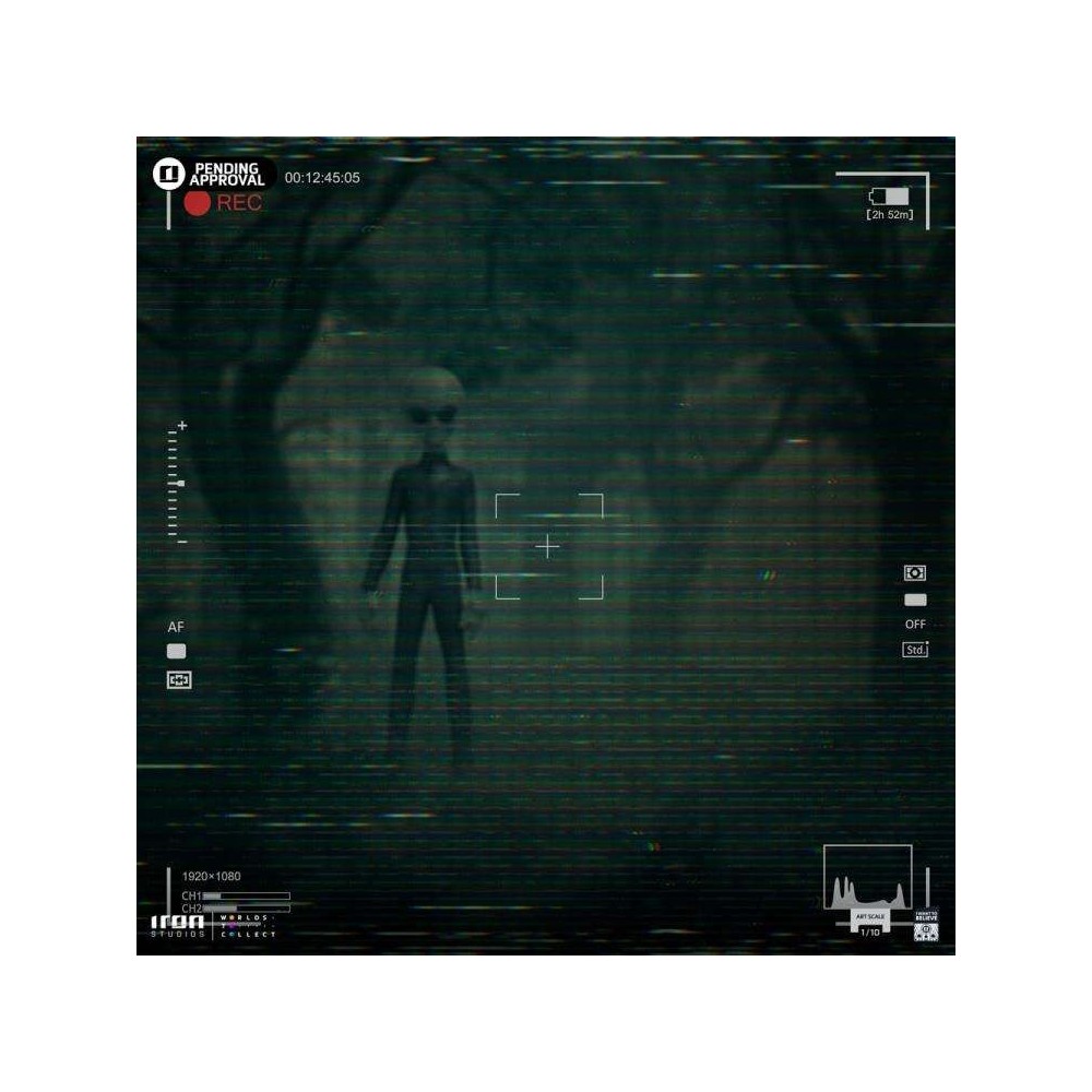 IRON STUDIOS I WANT TO BELIEVE GREY ALIEN ART SCALE STATUE