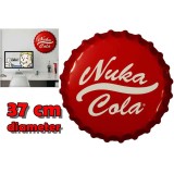 FALLOUT NUKA COLA BOTTLE CAP TIN SIGN IN METALLO FANATTIK