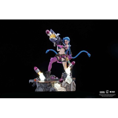 PURE ARTS LEAGUE OF LEGENDS JINX STATUE FIGURE WITH LED