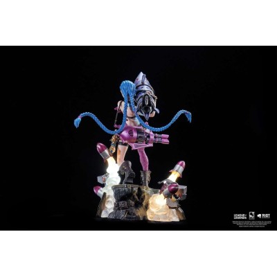 PURE ARTS LEAGUE OF LEGENDS JINX STATUE FIGURE WITH LED