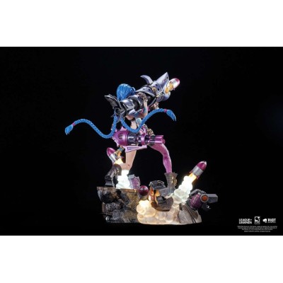 PURE ARTS LEAGUE OF LEGENDS JINX STATUE FIGURE WITH LED