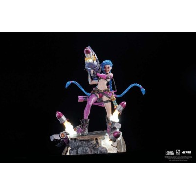 PURE ARTS LEAGUE OF LEGENDS JINX STATUE FIGURE WITH LED