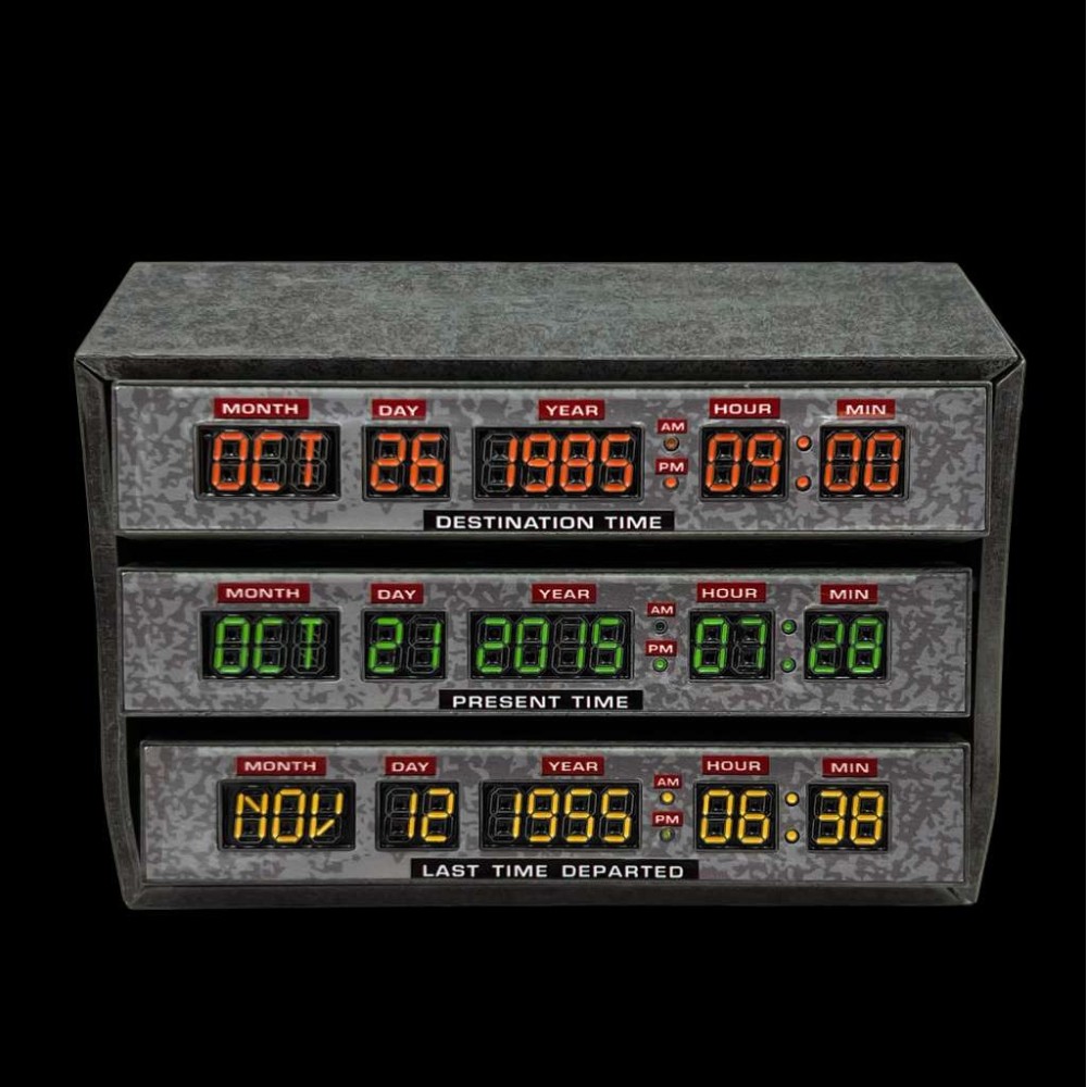 FACTORY ENTERTAINMENT BACK TO THE FUTURE TIME CIRCUITS SCALED PROP REPLICA