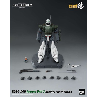 THREEZERO PATLABOR 2 THE MOVIE INGRAM UNIT 3 REACTIVE ARMOR VER. ROBO-DOU ACTION FIGURE