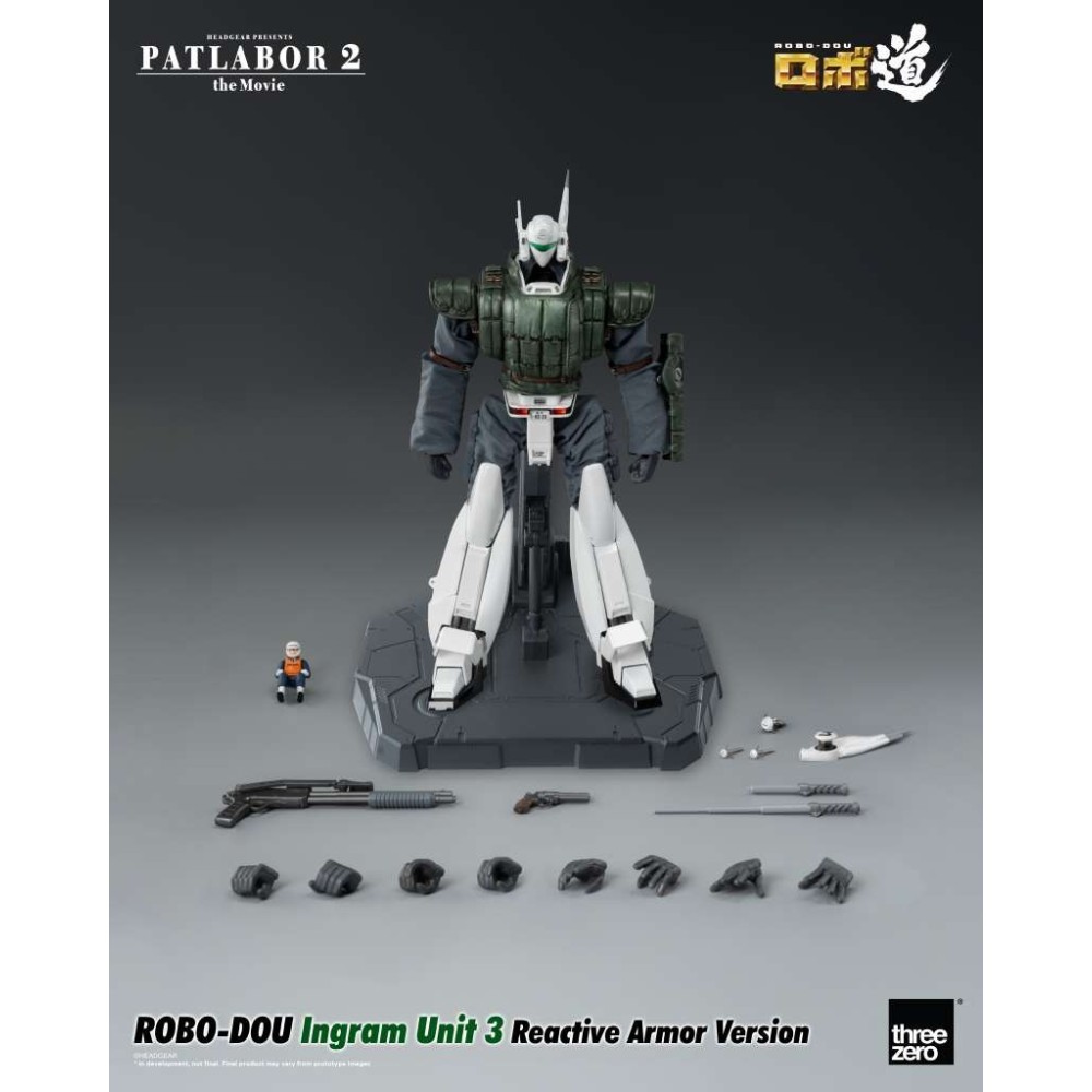 PATLABOR 2 THE MOVIE INGRAM UNIT 3 ROBO-DOU REACTIVE ARMOR VERSION ACTION FIGURE THREEZERO
