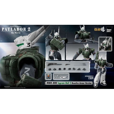 THREEZERO PATLABOR 2 THE MOVIE INGRAM UNIT 3 REACTIVE ARMOR VER. ROBO-DOU ACTION FIGURE