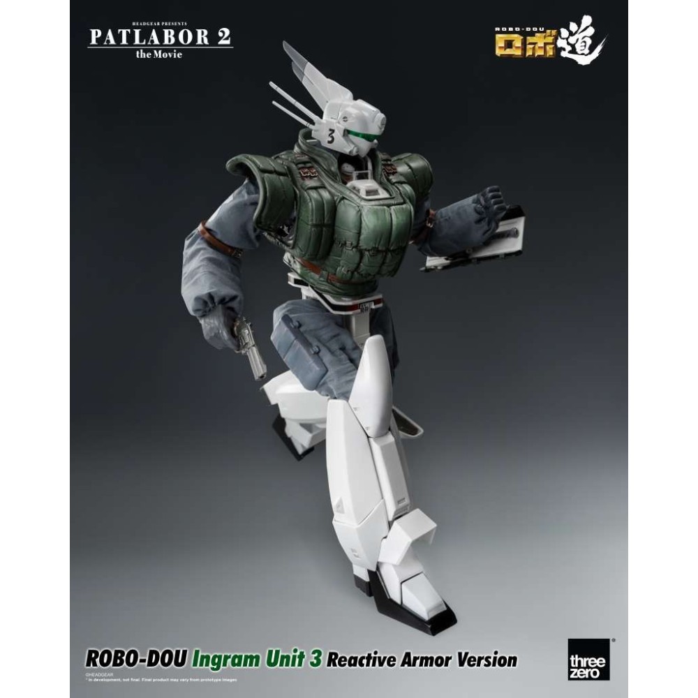 THREEZERO PATLABOR 2 THE MOVIE INGRAM UNIT 3 REACTIVE ARMOR VER. ROBO-DOU ACTION FIGURE