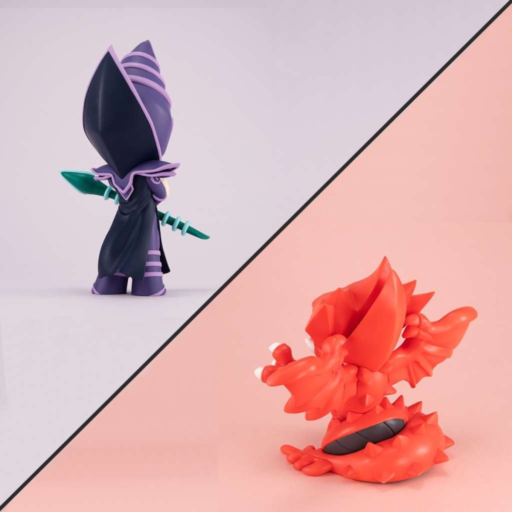 MEGAHOUSE YU-GI-OH! DARK MAGICIAN AND SLIFER WITH GIFT SET MEGATOON FIGURE