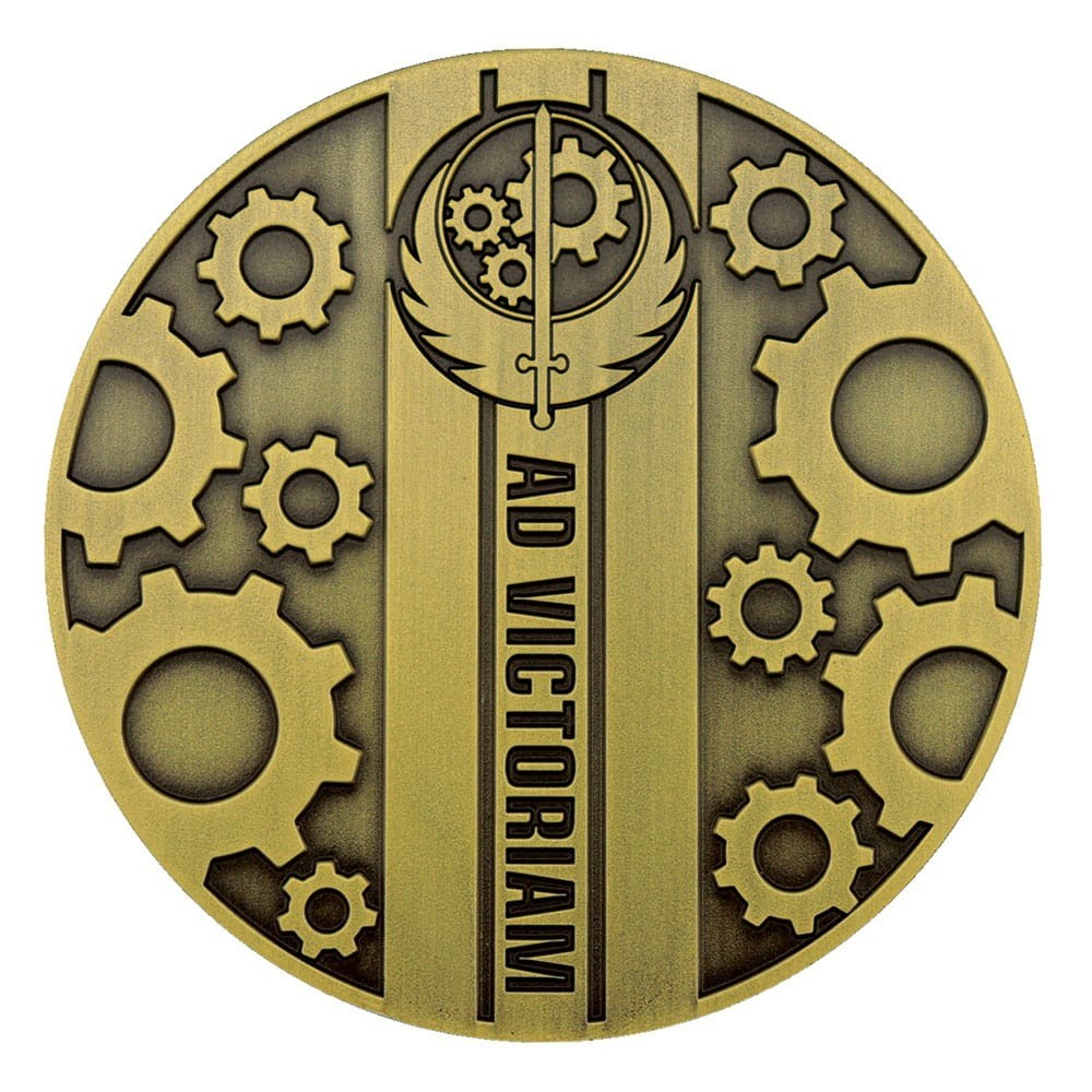 FANATTIK FALLOUT BROTHERHOOD OF STEEL METAL MEDALLION