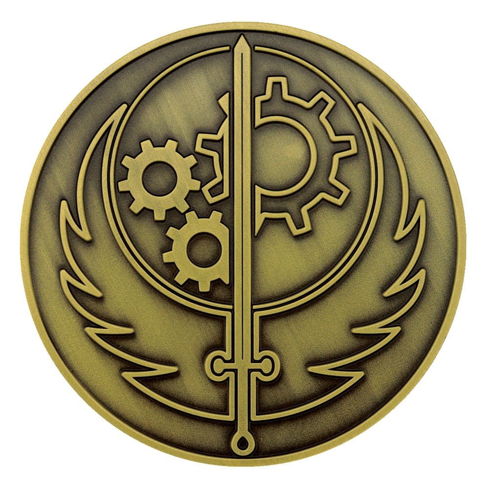 FANATTIK FALLOUT BROTHERHOOD OF STEEL METAL MEDALLION