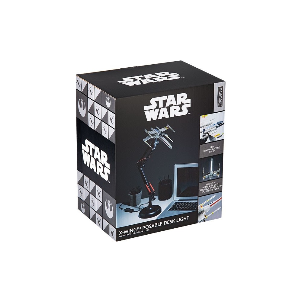 STAR WARS X-WING POSABLE DESK LAMP LAMPADA DA TAVOLO PALADONE PRODUCTS