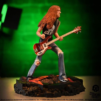 ROCK ICONZ METALLICA CLIFF BURTON STATUA FIGURE KNUCKLEBONZ