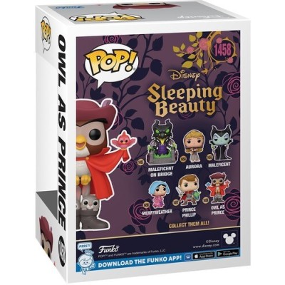 FUNKO POP! LA BELLA ADDORMENTATA NEL BOSCO 65th OWL AS PRINCE BOBBLE HEAD KNOCKER FIGURE FUNKO