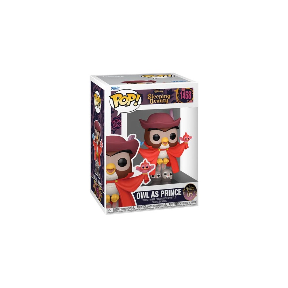 FUNKO POP! LA BELLA ADDORMENTATA NEL BOSCO 65th OWL AS PRINCE BOBBLE HEAD KNOCKER FIGURE FUNKO