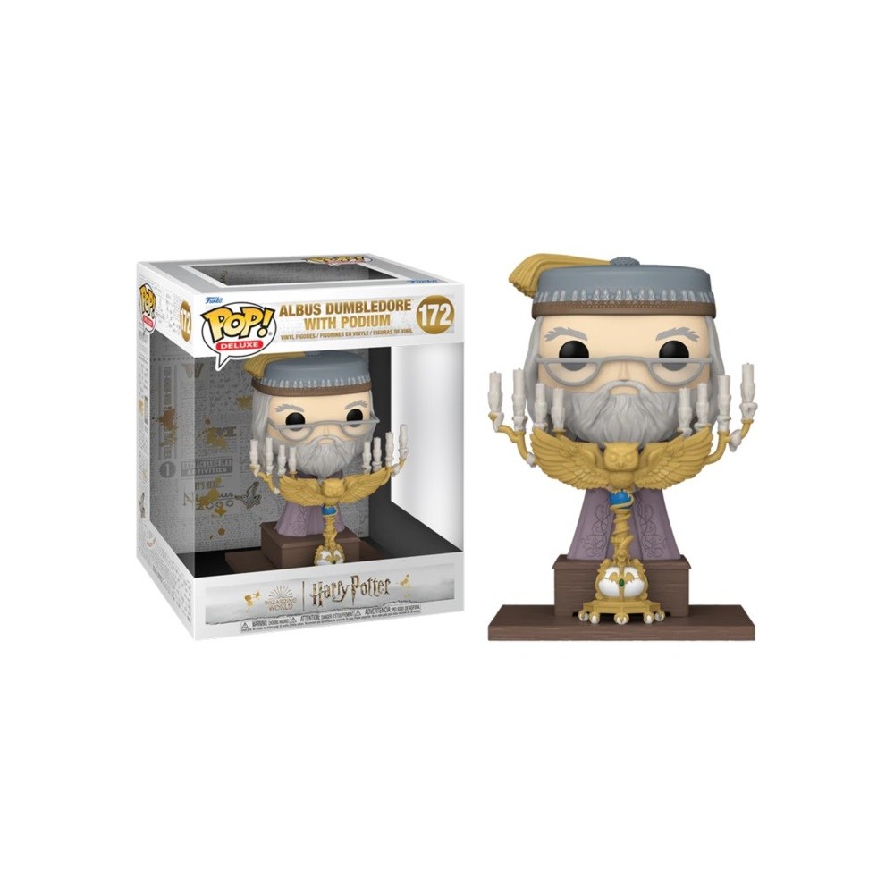 FUNKO FUNKO POP! HARRY POTTER ALBUS DUMBLEDORE WITH PODIUM FIGURE