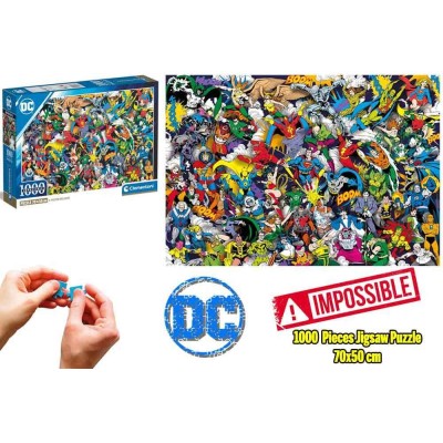 DC COMICS SILVER AGE IMPOSSIBLE PUZZLE 1000 PEZZI CLEMENTONI