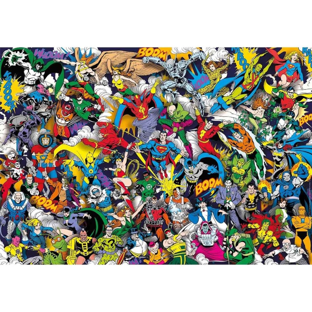 CLEMENTONI DC COMICS SILVER AGE IMPOSSIBLE JIGSAW PUZZLE 1000 PCS