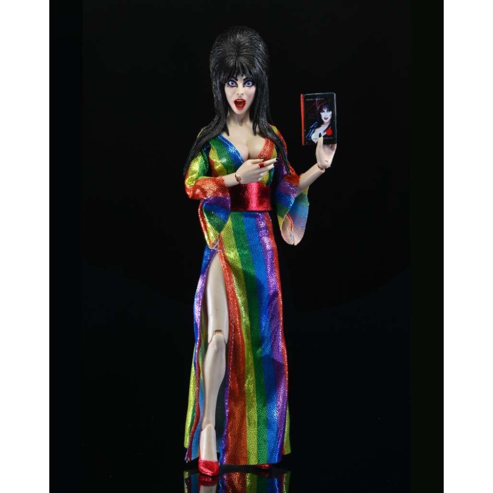 NECA ELVIRA MISTRESS OF THE DARK OVER THE RAINBOW CLOTHED ACTION FIGURE