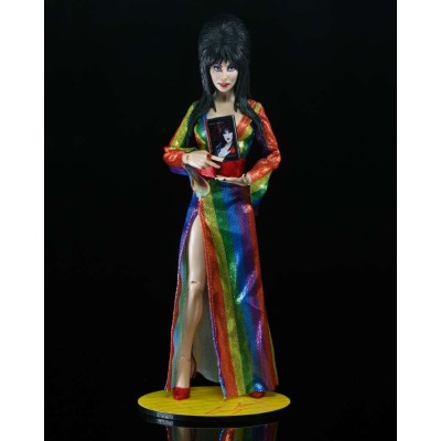 NECA ELVIRA MISTRESS OF THE DARK OVER THE RAINBOW CLOTHED ACTION FIGURE