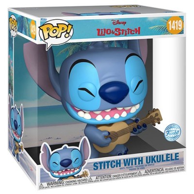 FUNKO FUNKO POP! LILO AND STITCH WITH UKULELE JUMBO SIZED BOBBLE HEAD KNOCKER FIGURE