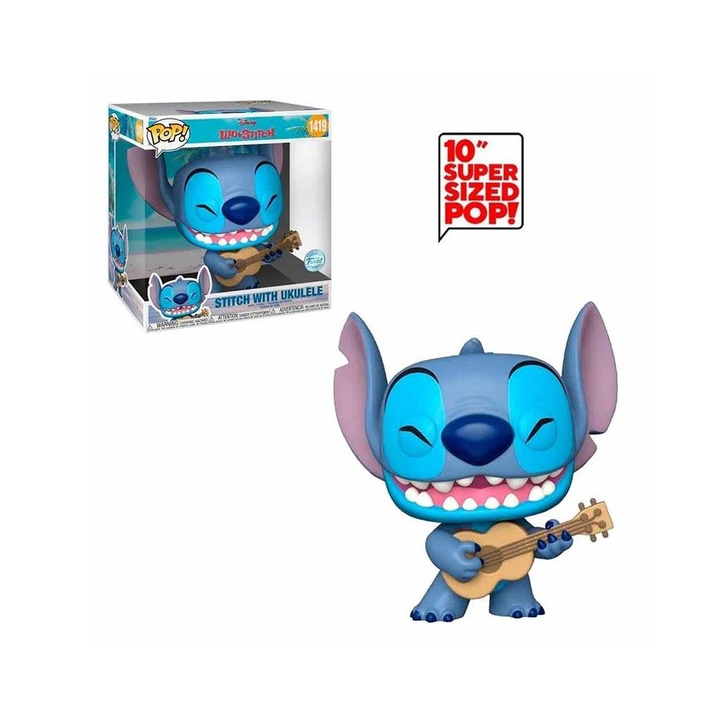 FUNKO POP! LILO AND STITCH WITH UKULELE JUMBO SIZED BOBBLE HEAD FIGURE FUNKO