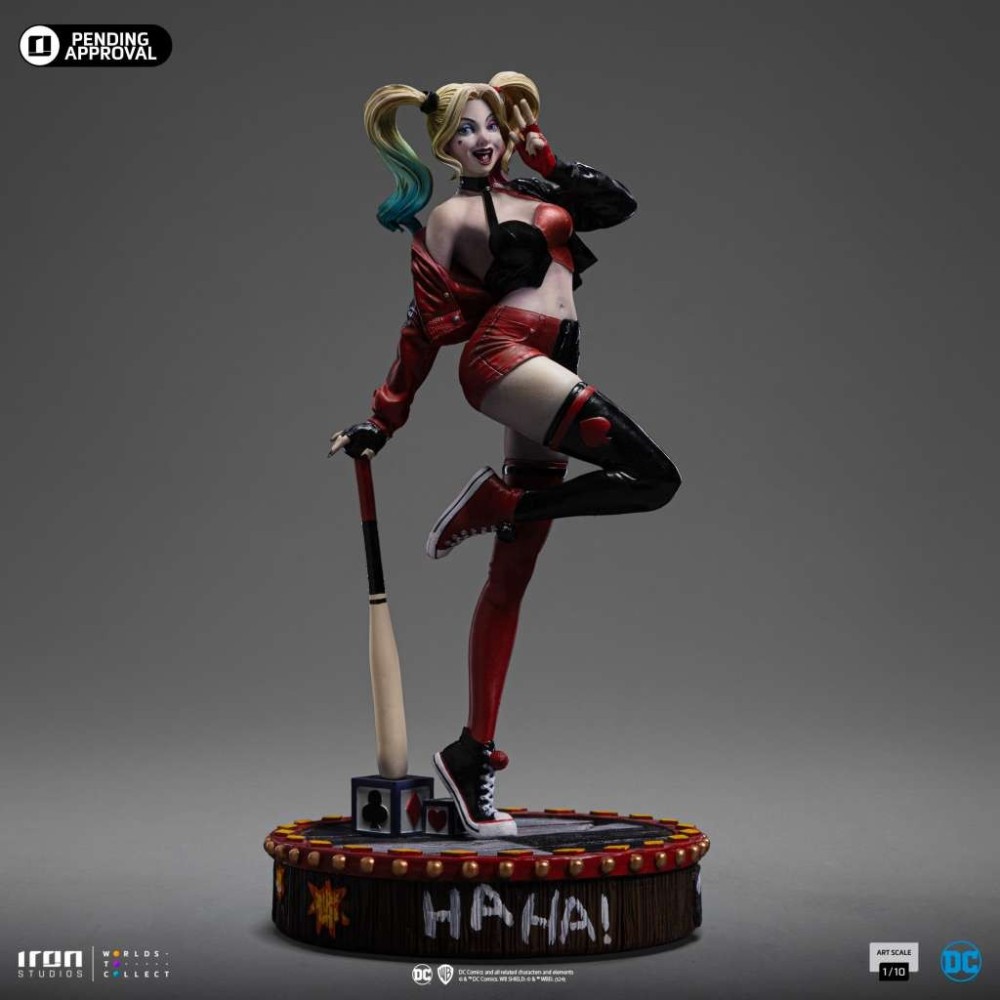 IRON STUDIOS DC COMICS GOTHAM CITY SIRENS HARLEY QUINN ART SCALE 1/10 STATUE