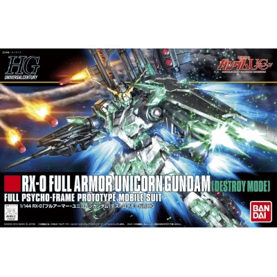 HIGH GRADE HGUC GUNDAM UNICORN FULL ARMOR DESTROY 1/144 MODEL KIT FIGURE BANDAI