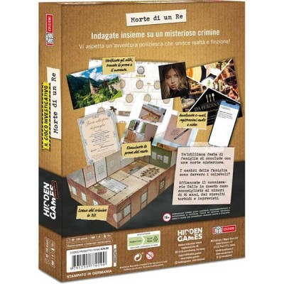 HIDDEN GAMES MORTE DI UN RE - GIOCO DA TAVOLO ITALIANO MS EDIZIONI