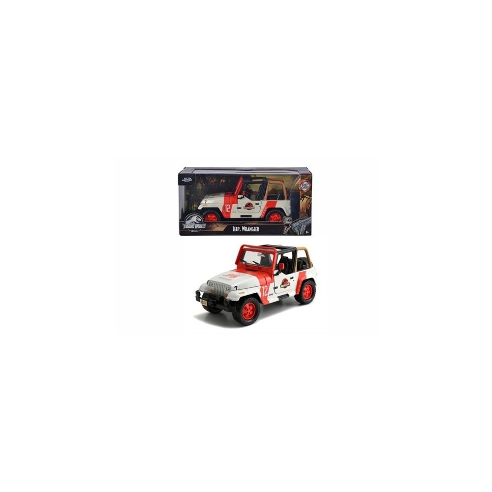 JADA TOYS JURASSIC PARK DIE CAST METAL JEEP WRANGLER 1/24 MODEL