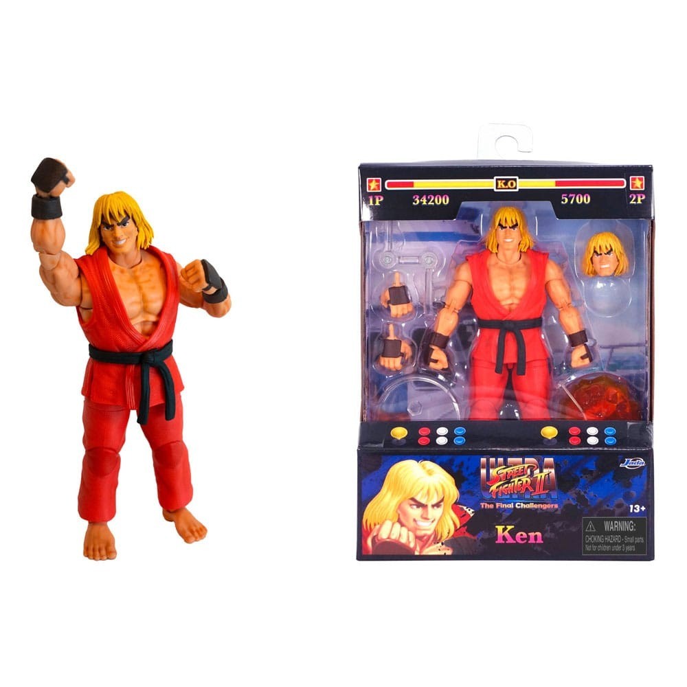 ULTRA STREET FIGHTER II KEN ACTION FIGURE JADA TOYS