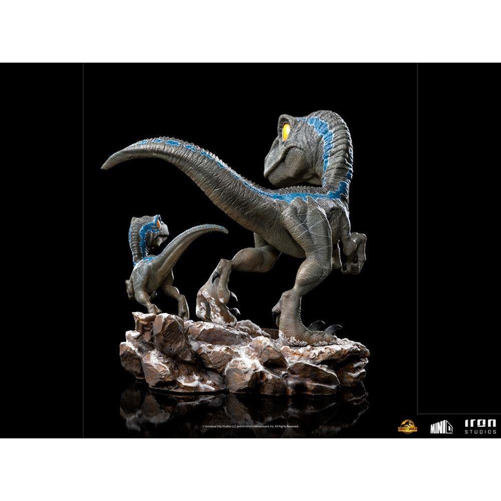 JURASSIC WORLD DOMINION BLUE E BETA MINICO FIGURE STATUA IRON STUDIOS