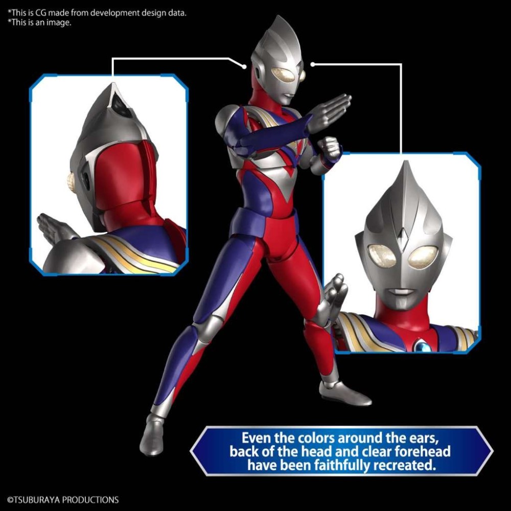 FIGURE RISE ULTRAMAN TIGA MULTI TYPE MODEL KIT ACTION FIGURE BANDAI