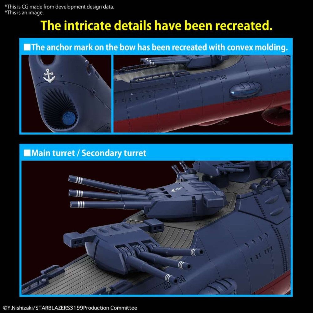 BANDAI SPACE BATTLESHIP YAMATO 3199 1/1000 MODEL KIT