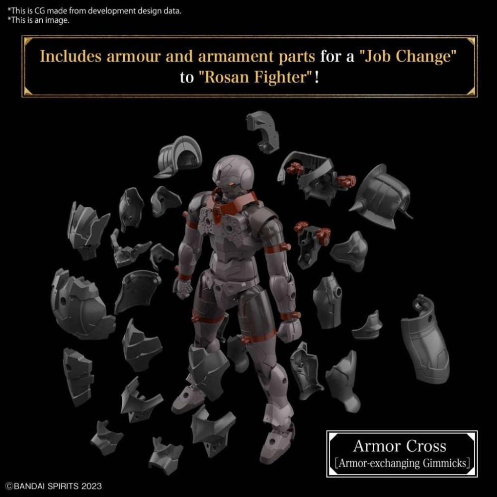 BANDAI 30MF ROSAN FIGHTER MODEL KIT FIGURE