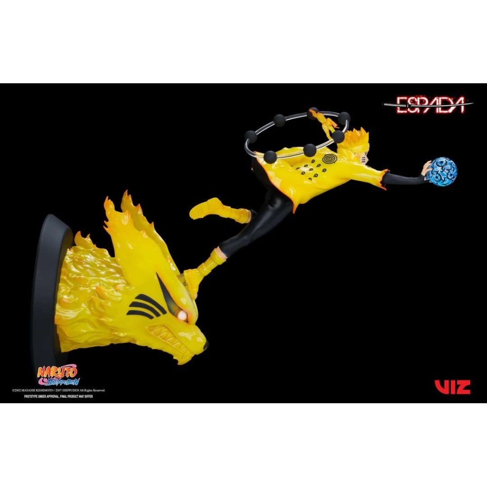 NARUTO SHIPPUDEN NARUTO E KURAMA 1/8 WALL ART STATUA FIGURE ESPADA ART