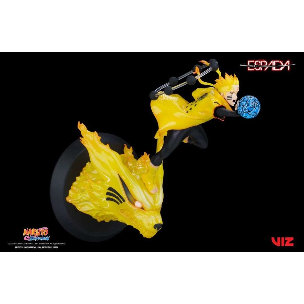 NARUTO SHIPPUDEN NARUTO E KURAMA 1/8 WALL ART STATUA FIGURE ESPADA ART